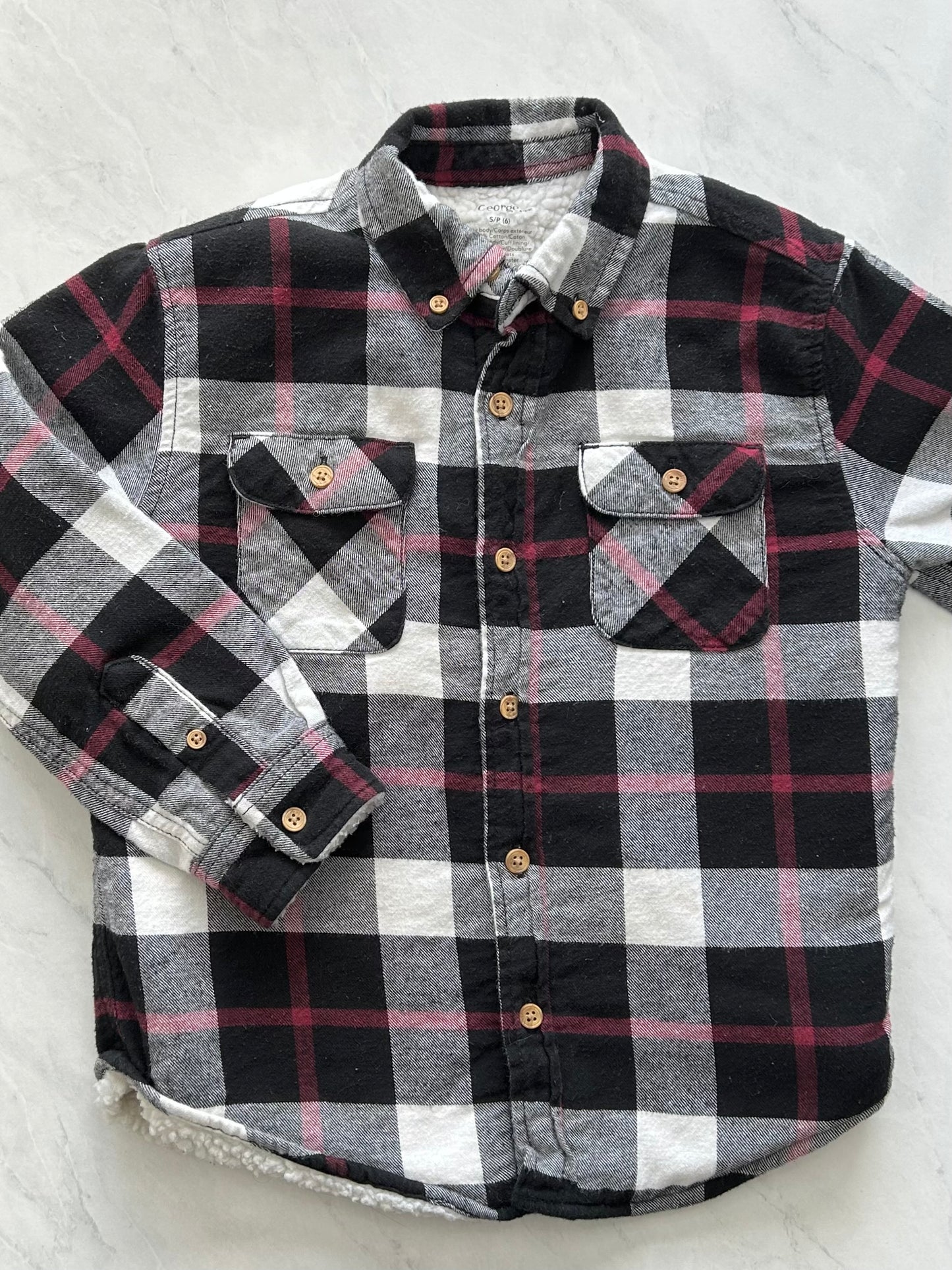 Veste doublé en sherpa - George - 6 ans