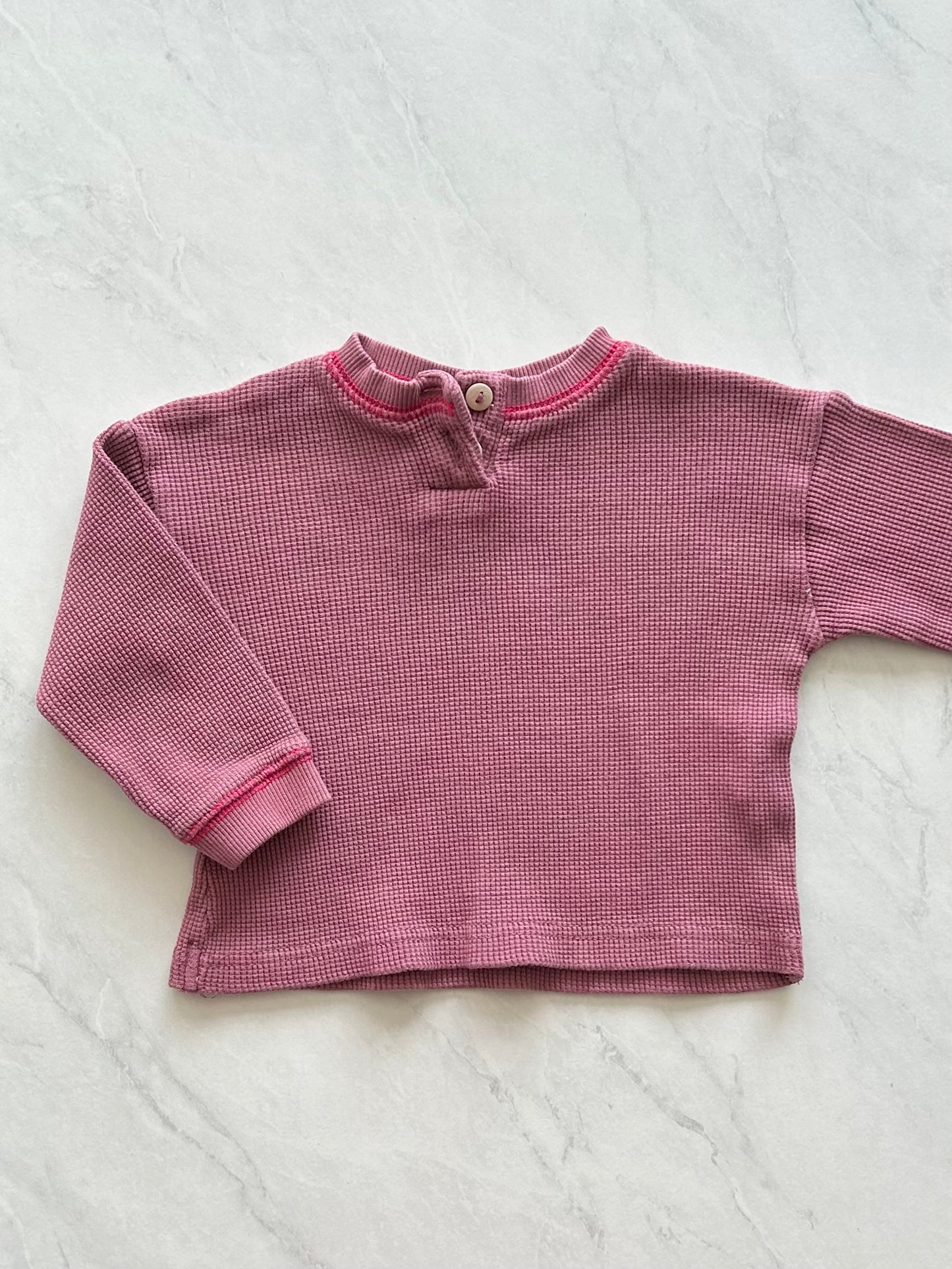 Chandail en tissus gaufré - Zara - 6-9 mois