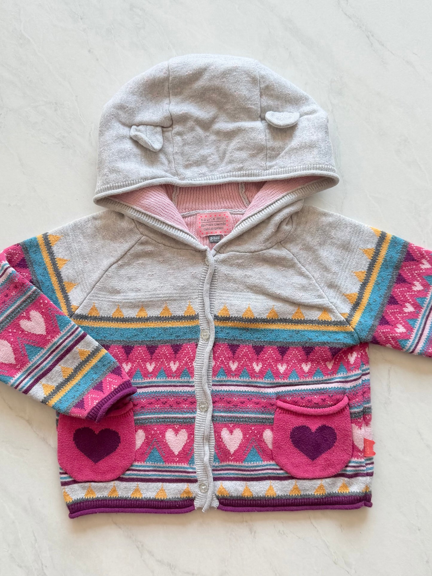 Veste en mailles - Souris Mini - 2-3 ans