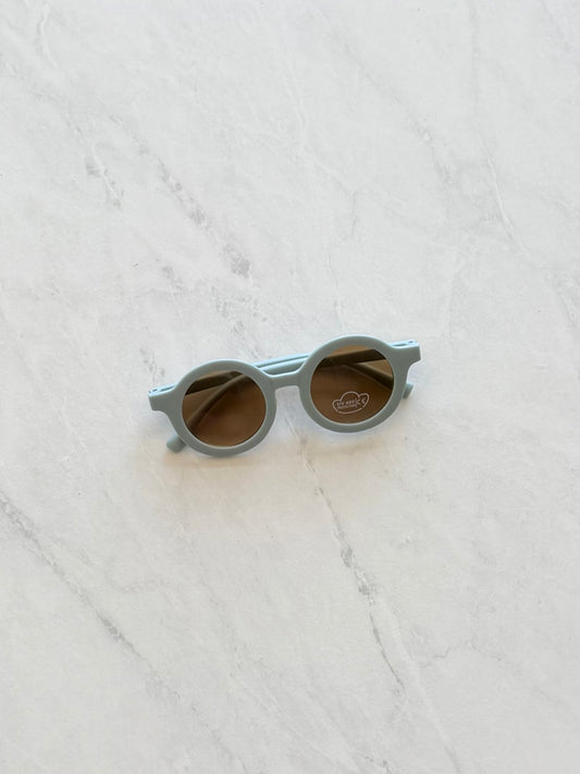 Lunette de soleil ronde - Bleu