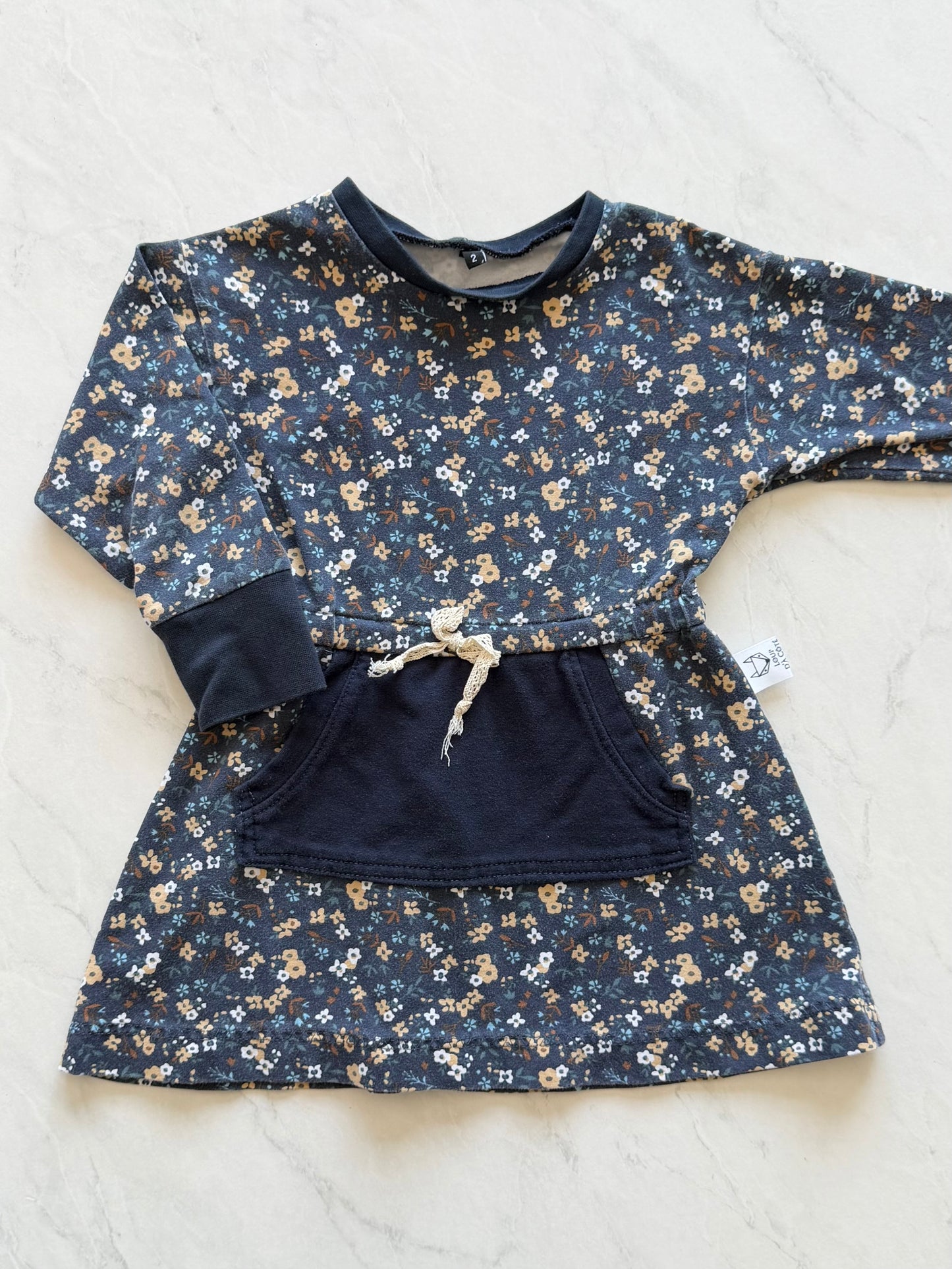 Robe manches longues - Loup d’à côté - 2 ans