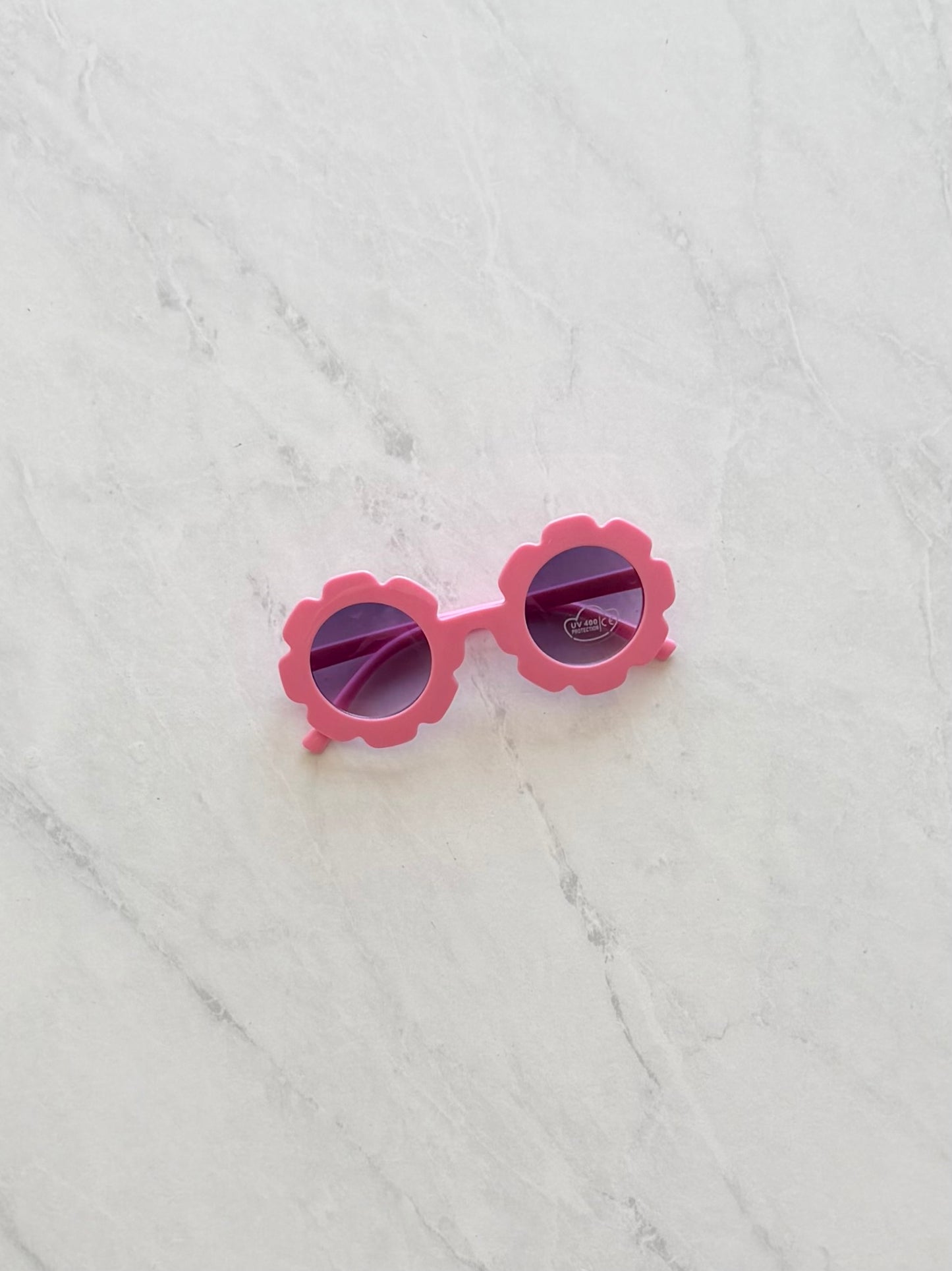 Lunette de soleil fleur - Rose