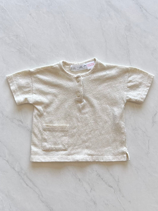 T-shirt en petites mailles - Zara - 3-6 mois