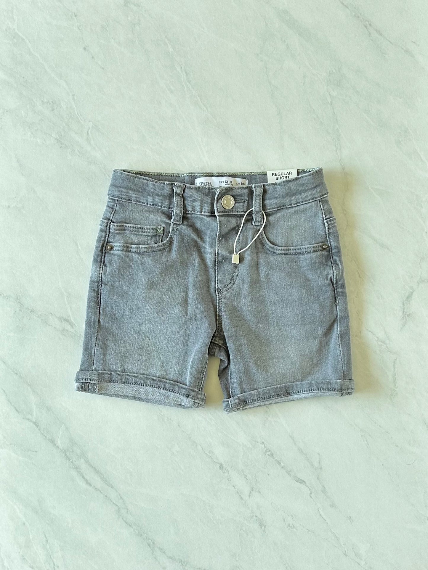 NEUF Short en jeans - Zara - 12-18 mois