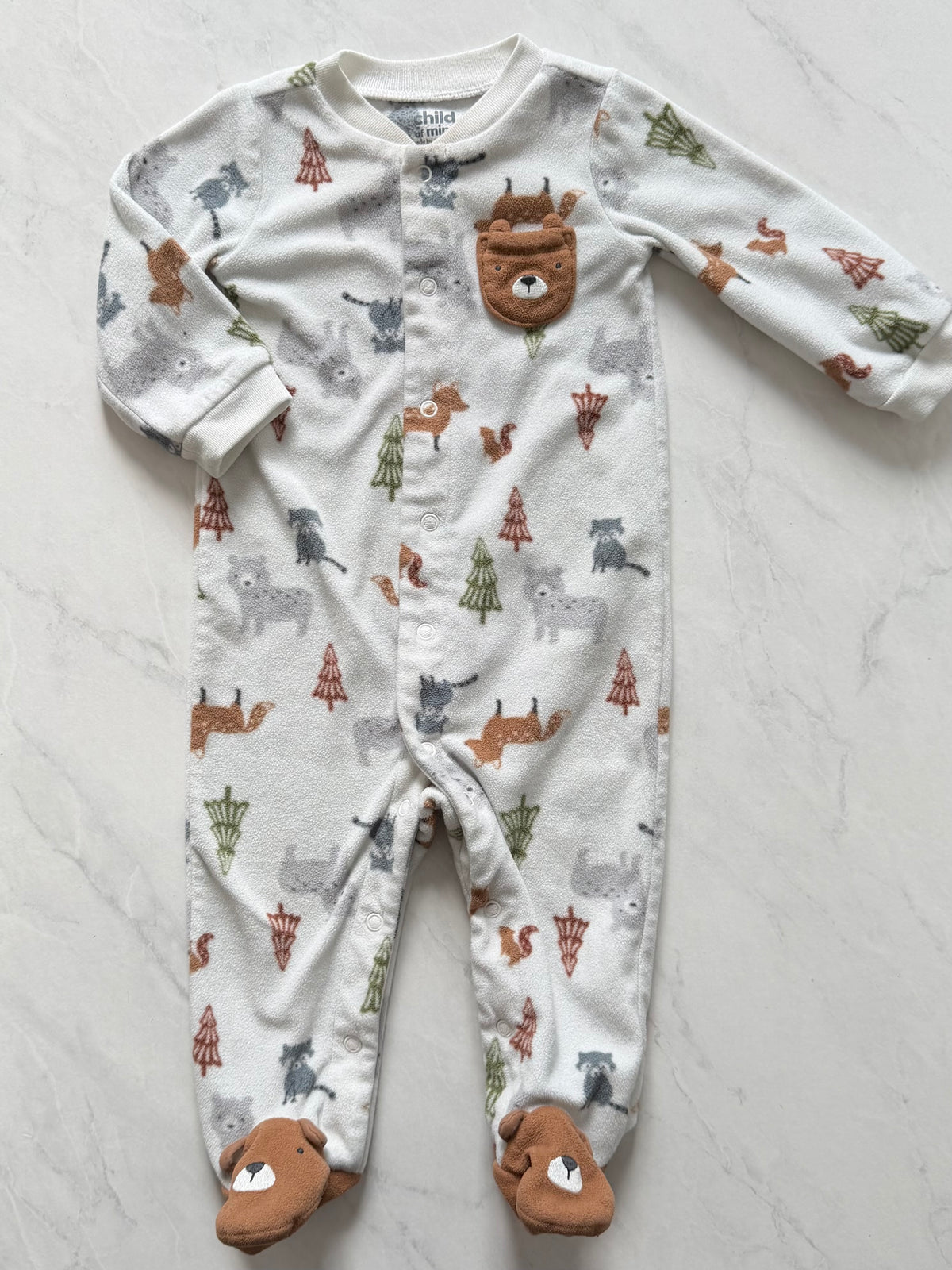 Pyjama à pattes en polar - Carters - 6-9 mois