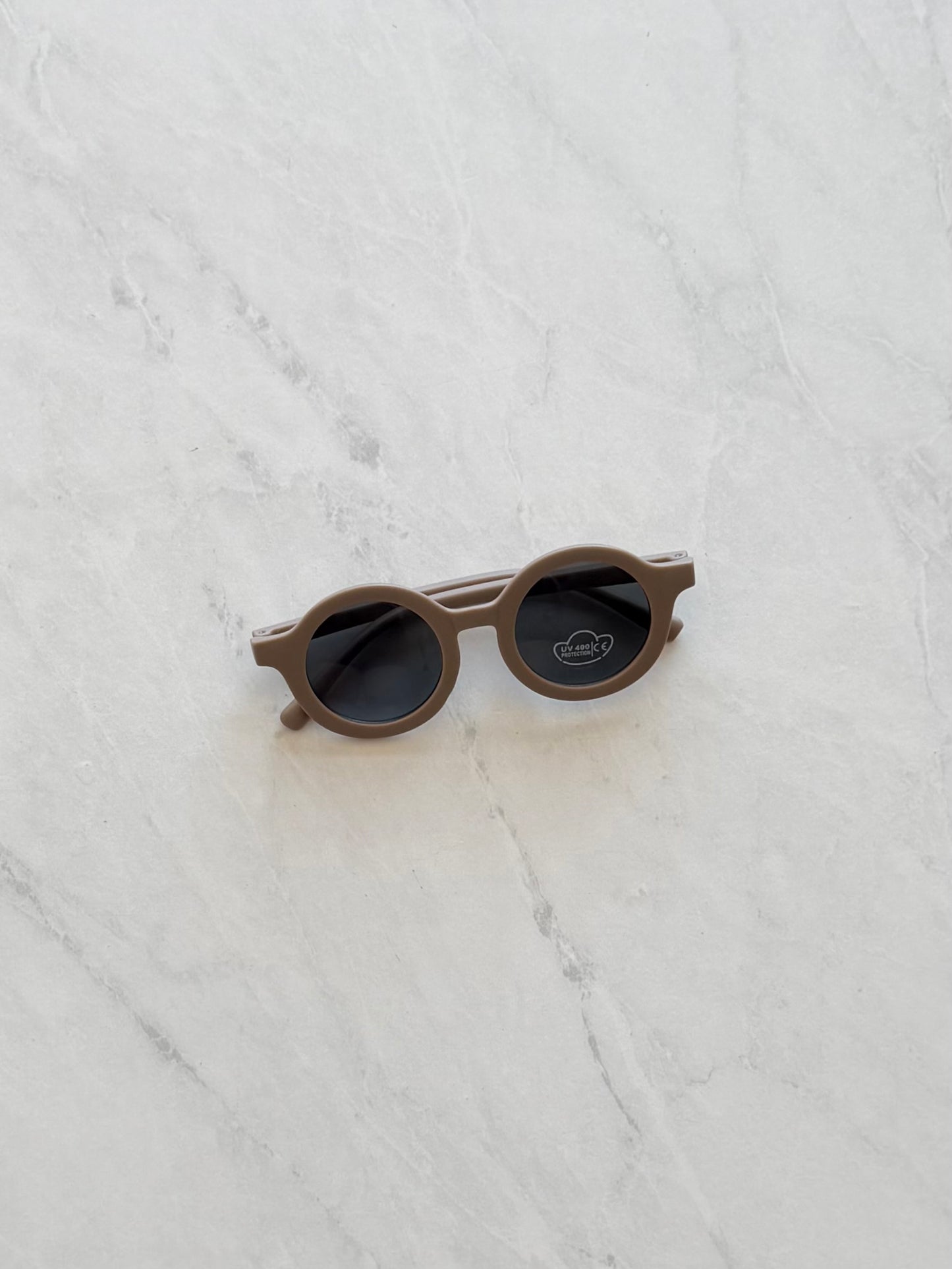 Lunette de soleil ronde - Taupe