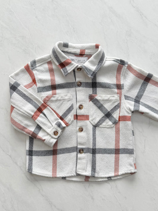 Chemise manches longues - Zara - 18-24 mois