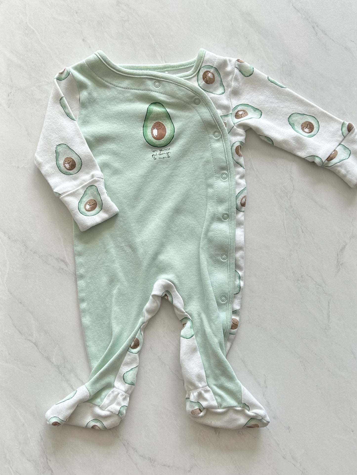 Pyjama à pattes - Trois moutons - 6 mois