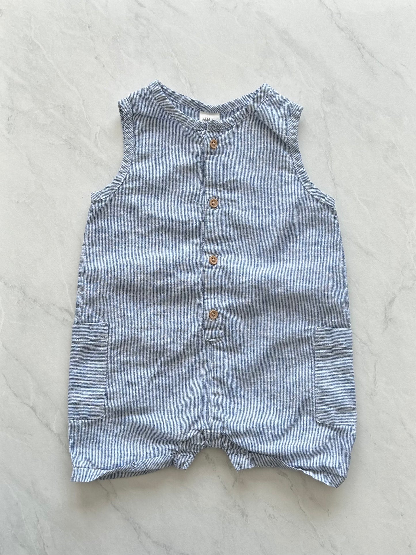 Barboteuse en lin - H&M - 9-12 mois