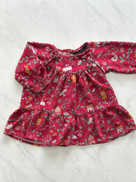 Robe manches longues - Souris Mini - 6-9 mois (légèrement mousseux)