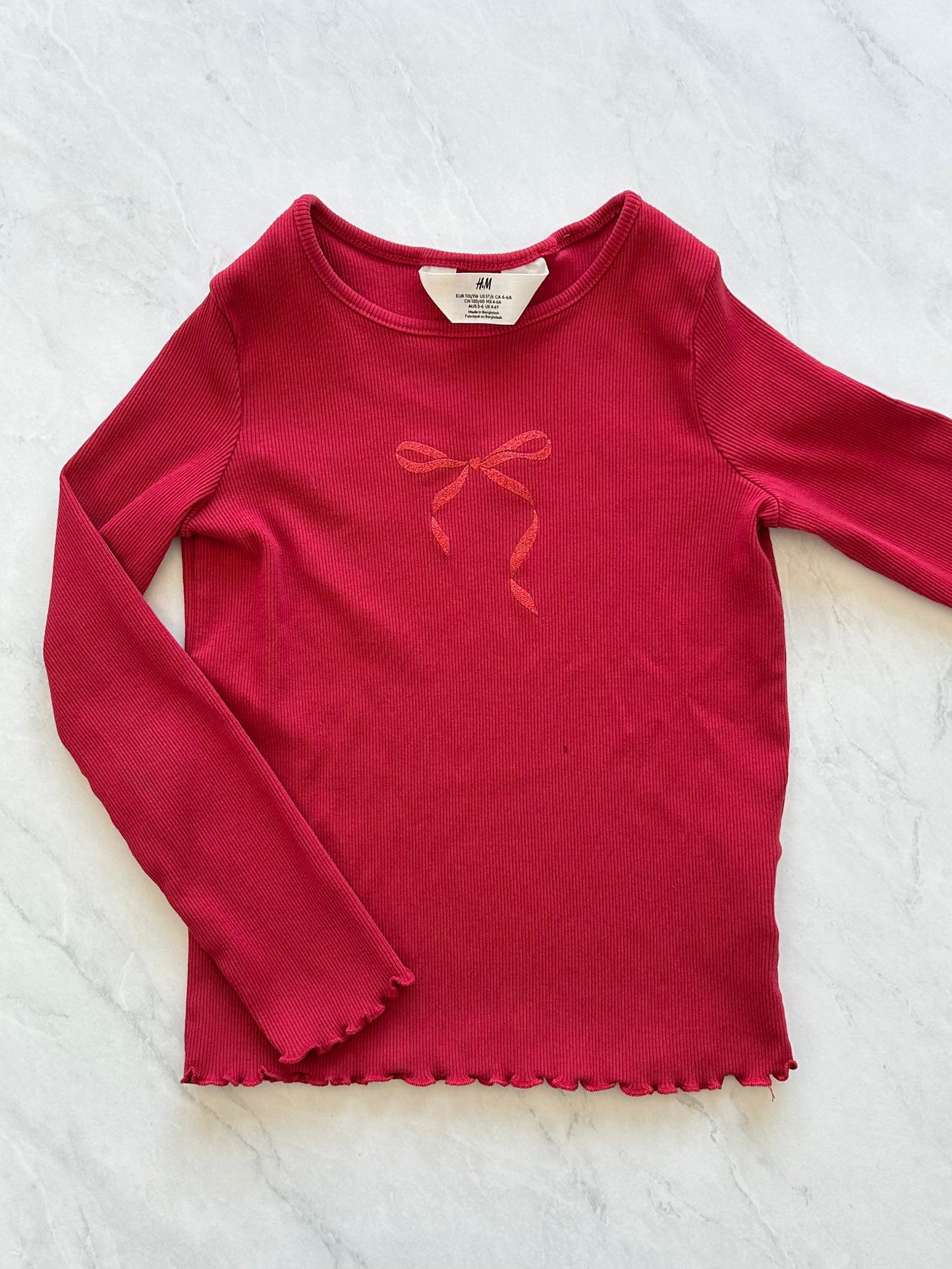 *Imparfait* Chandail côtelé - H&M - 4-6 ans