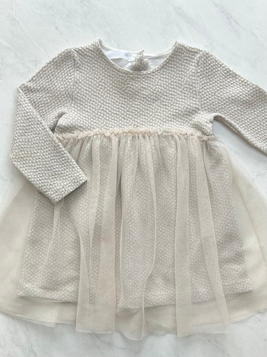 Robe manches longues - Zara - 2-3 ans