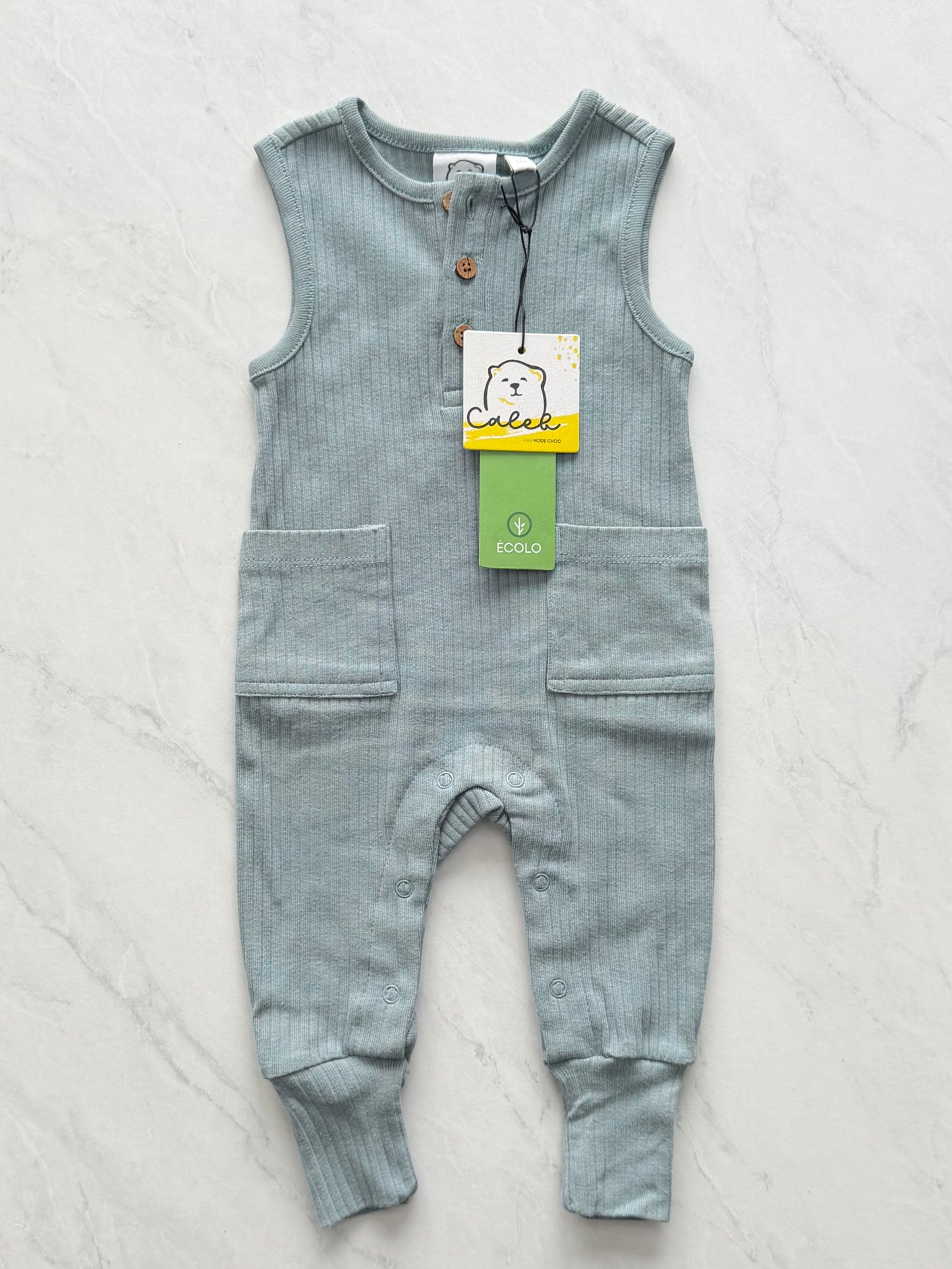 NEUF Combinaison en coton bio - Caleb - 1 mois