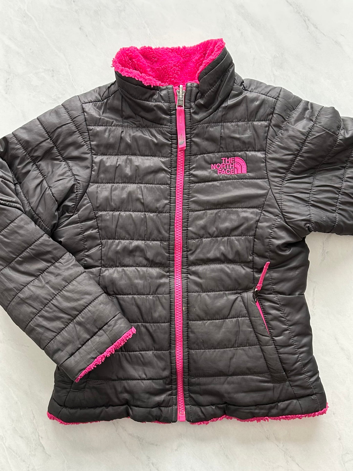 *Imparfait* Manteau mi saison réversible - North Face - 6 ans