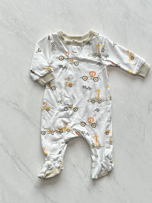 Pyjama à pattes fermeture à aimants - Collé collé - Prématuré