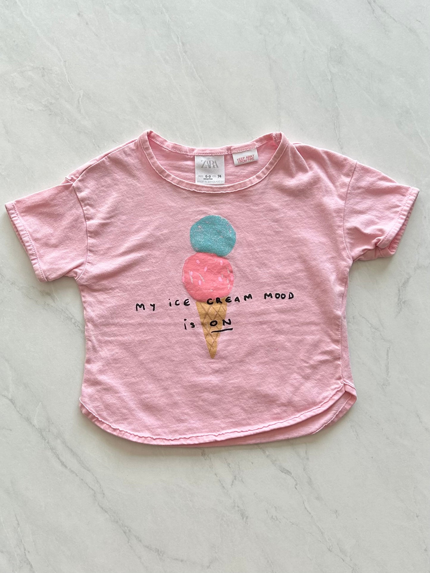 *Imparfait* T-shirt - Zara - 6-9 mois