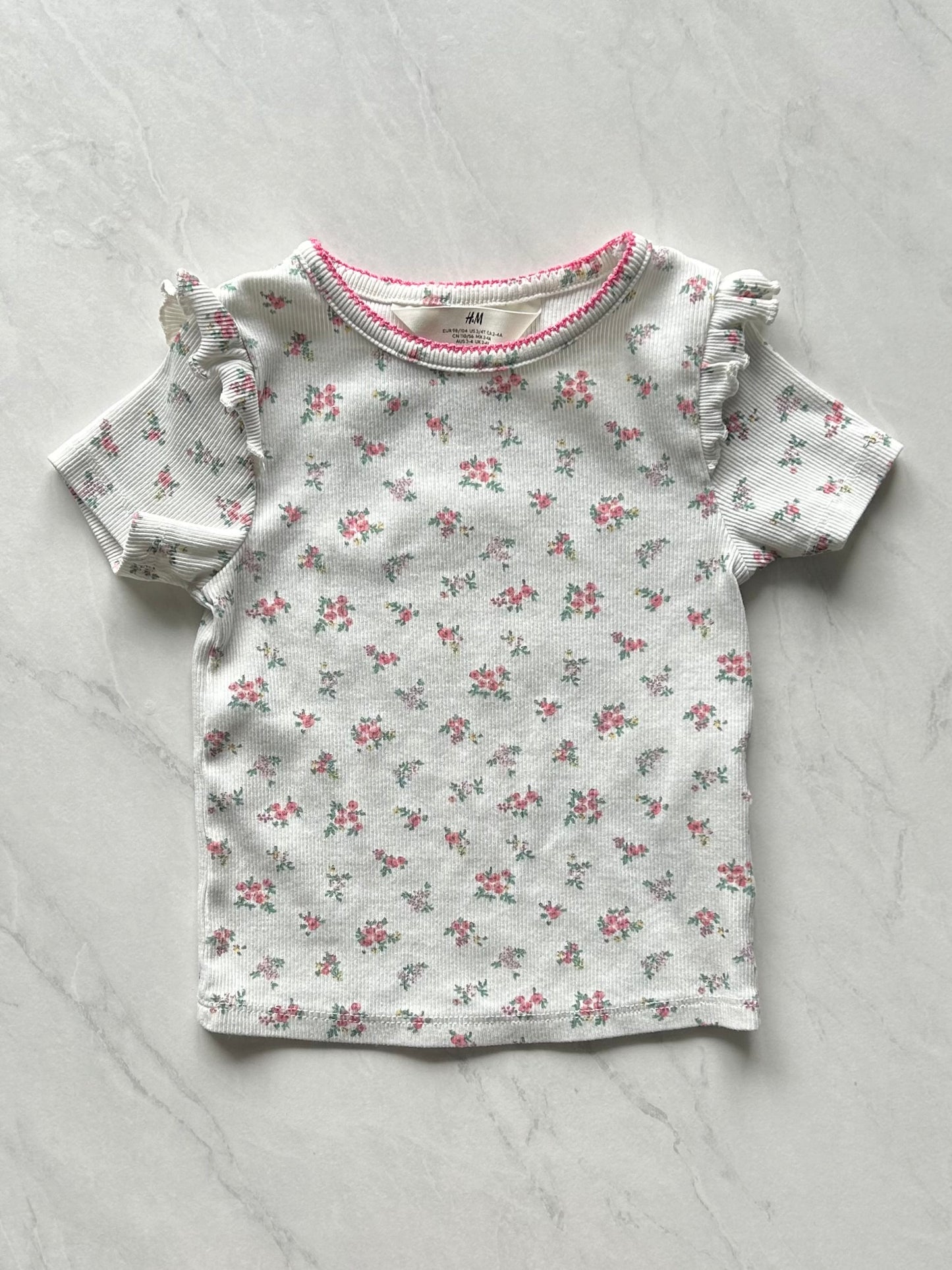 T-shirt côtelé - H&M - 2-4 ans