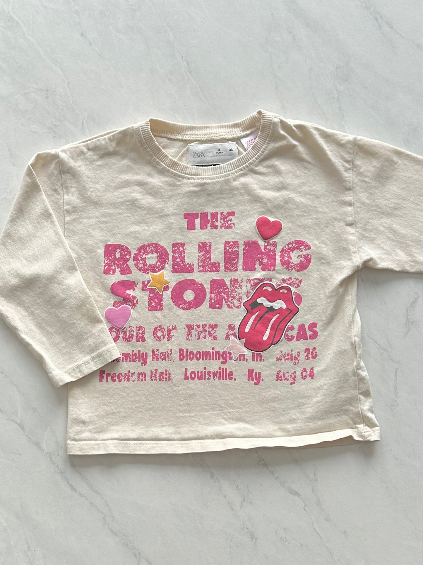 Chandail manches longues - Zara X The Rolling Stones - 3 ans