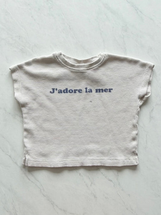 *Imparfait* T-shirt en tissus gaufré - Zara - 3 ans