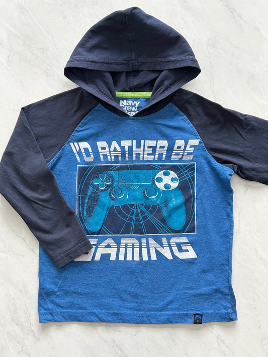 Chandail à capuchon - Navy crew skate - 6 ans