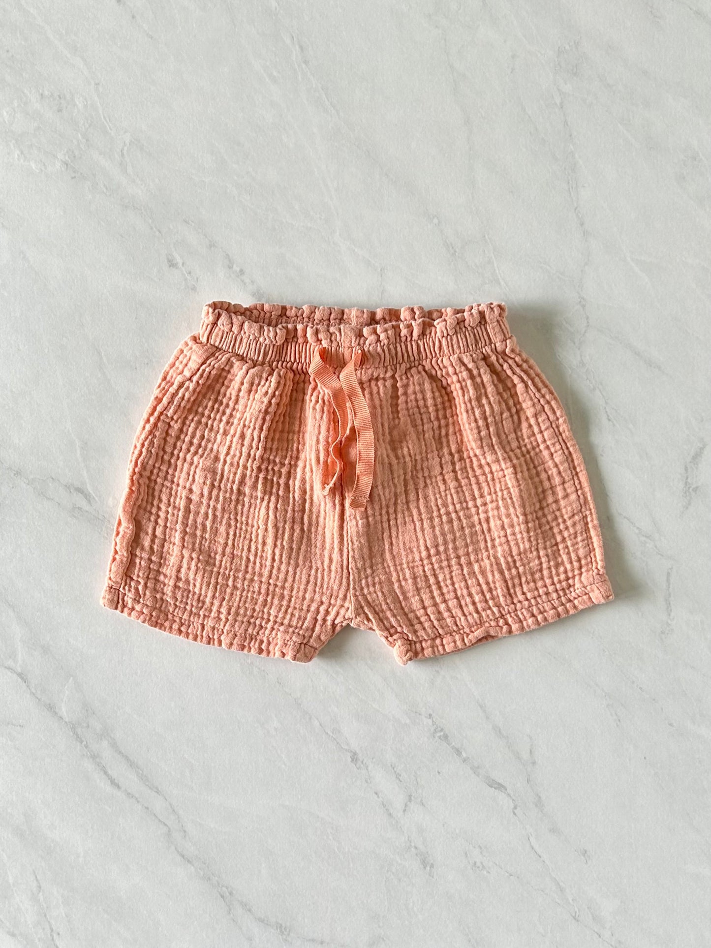 Short en coton mousseline - Zara - 3-6 mois