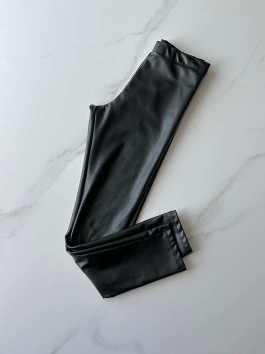 Legging style cuirette - H&M - 9-10 ans