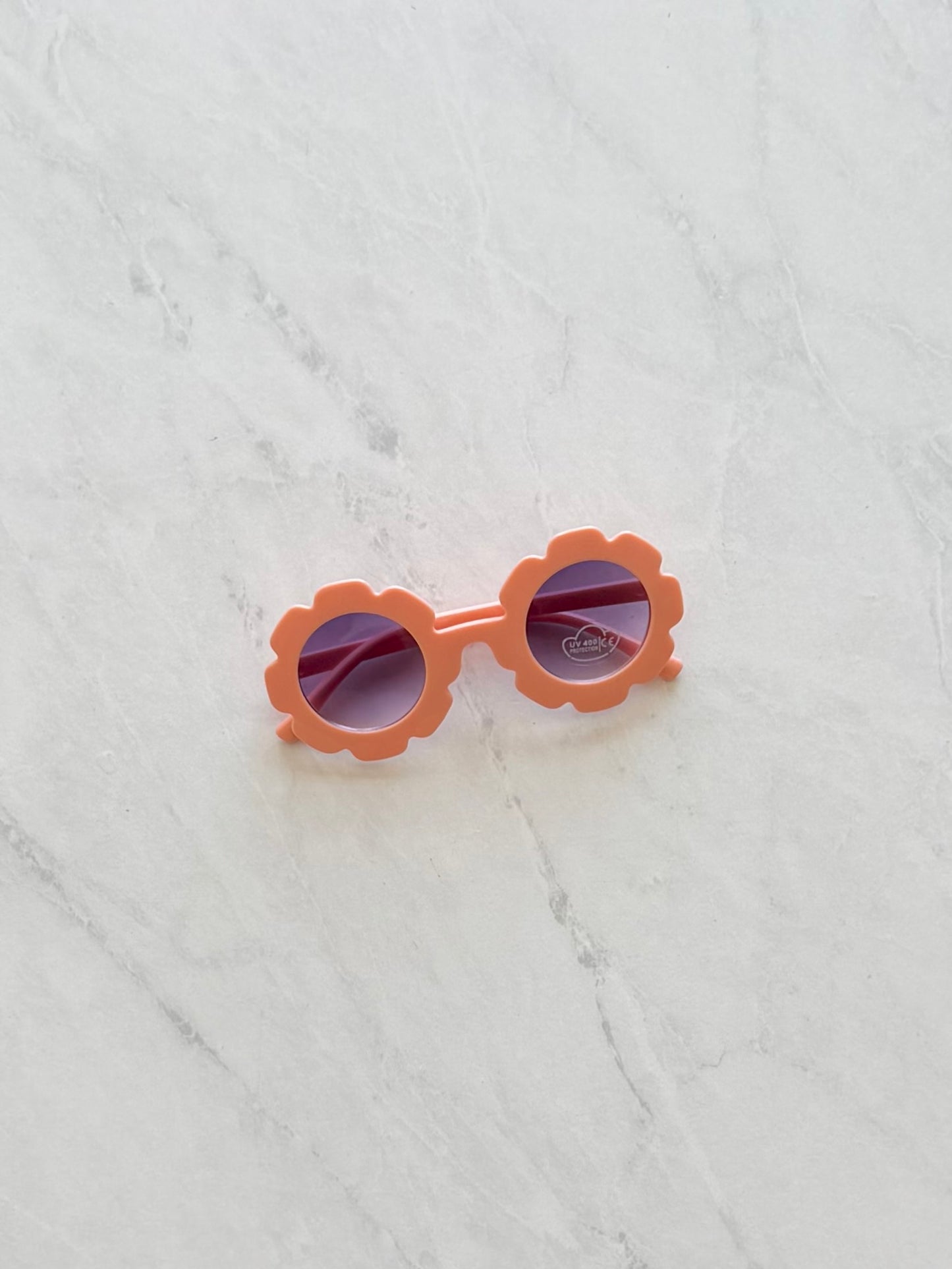 Lunette de soleil fleur - Corail
