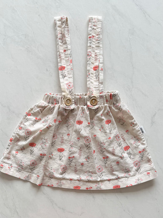 *Imparfait* Jupe à bretelles - Rubis Pastel - 12-24 mois