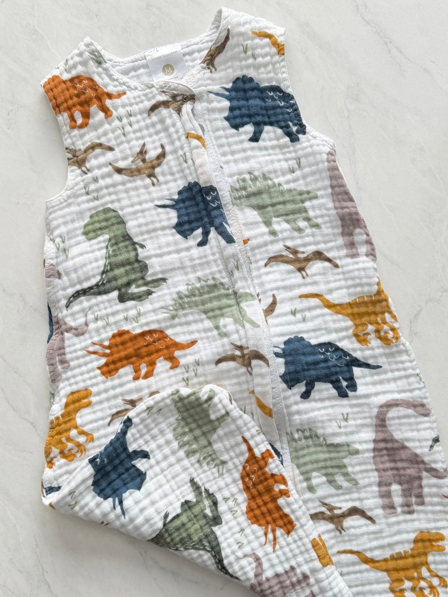 *Imparfait* Dormeuse en mousseline - Little Unicorn - 6-12 mois