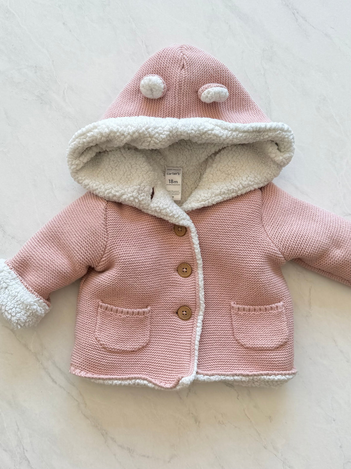 Veste doublée en sherpa - Carters - 18 mois