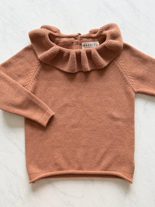 Pull en mailles col fraise - Les petites natures - 4-5 ans