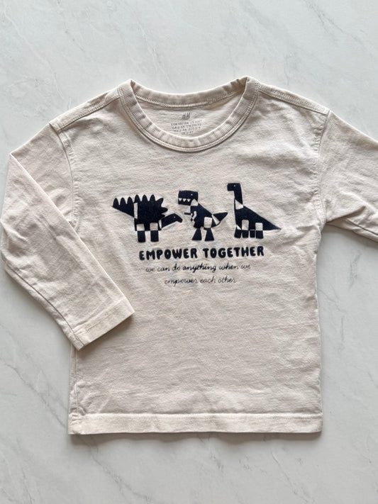 *Imparfait* Chandail manches longues - H&M - 2-4 ans