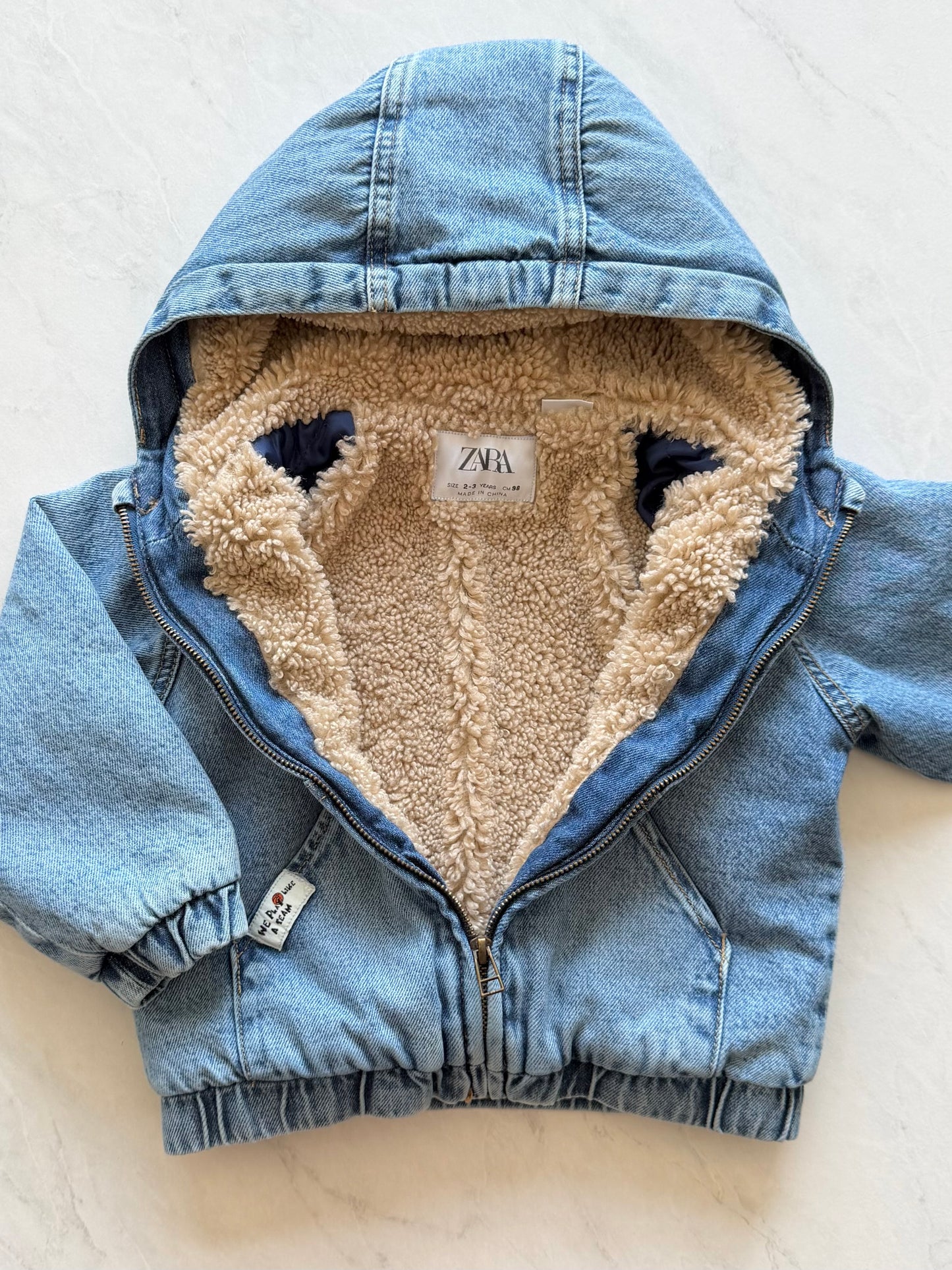 Manteau de jeans doublé - Zara - 2-3 ans