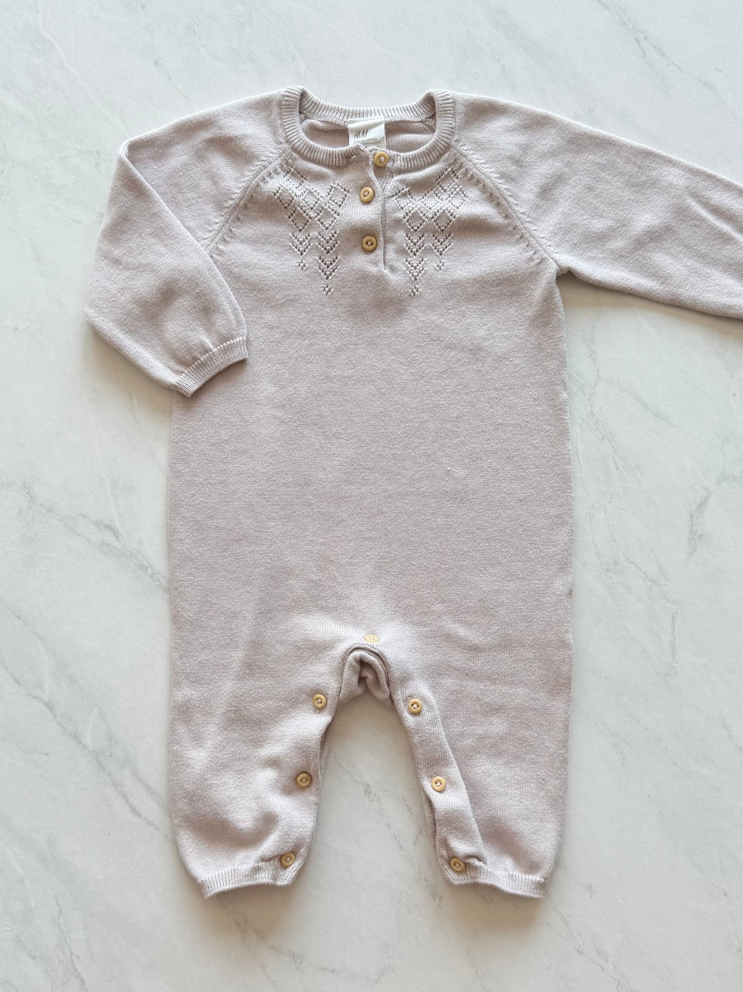 Combinaison une pièce en mailles - H&M - 4-6 mois