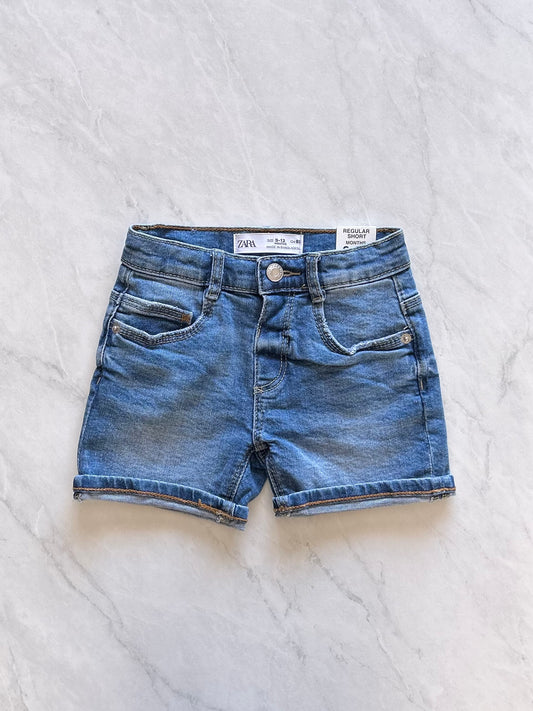 NEUF Short en jeans - Zara - 9-12 mois