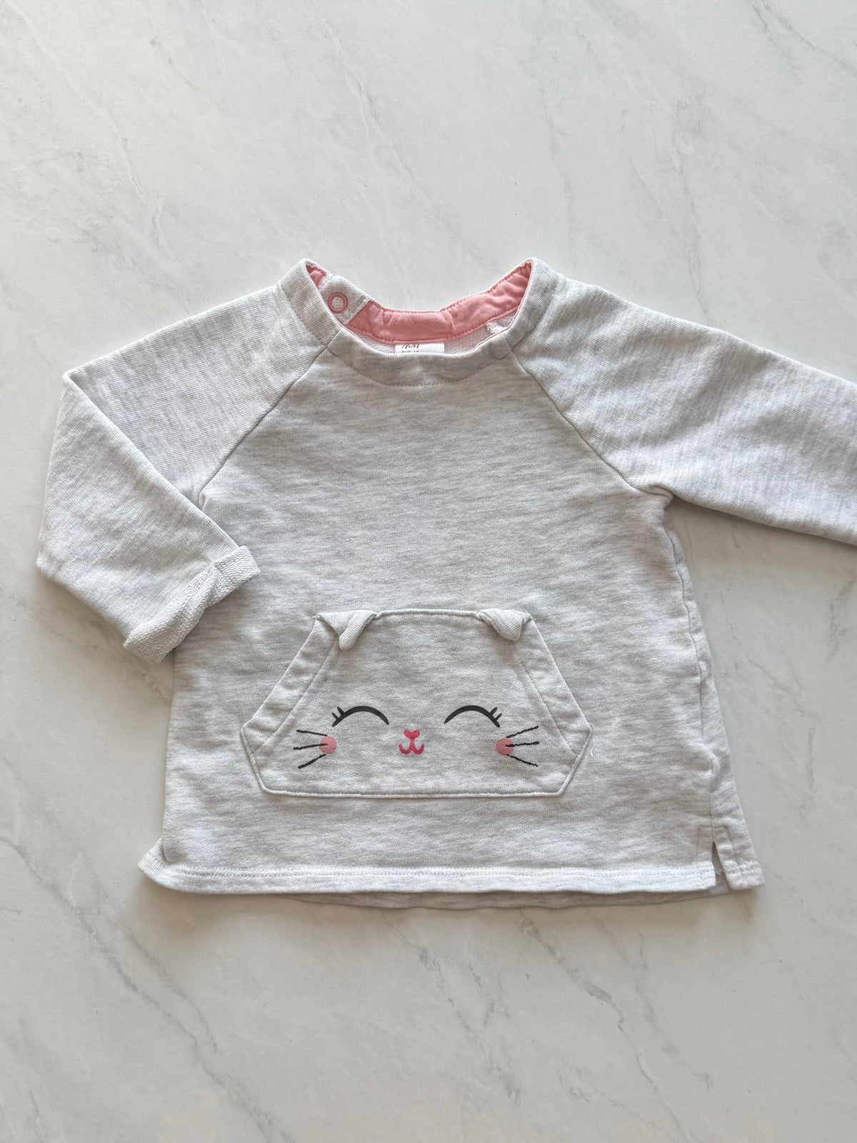 Chandail en coton ouaté - H&M - 4-6 mois