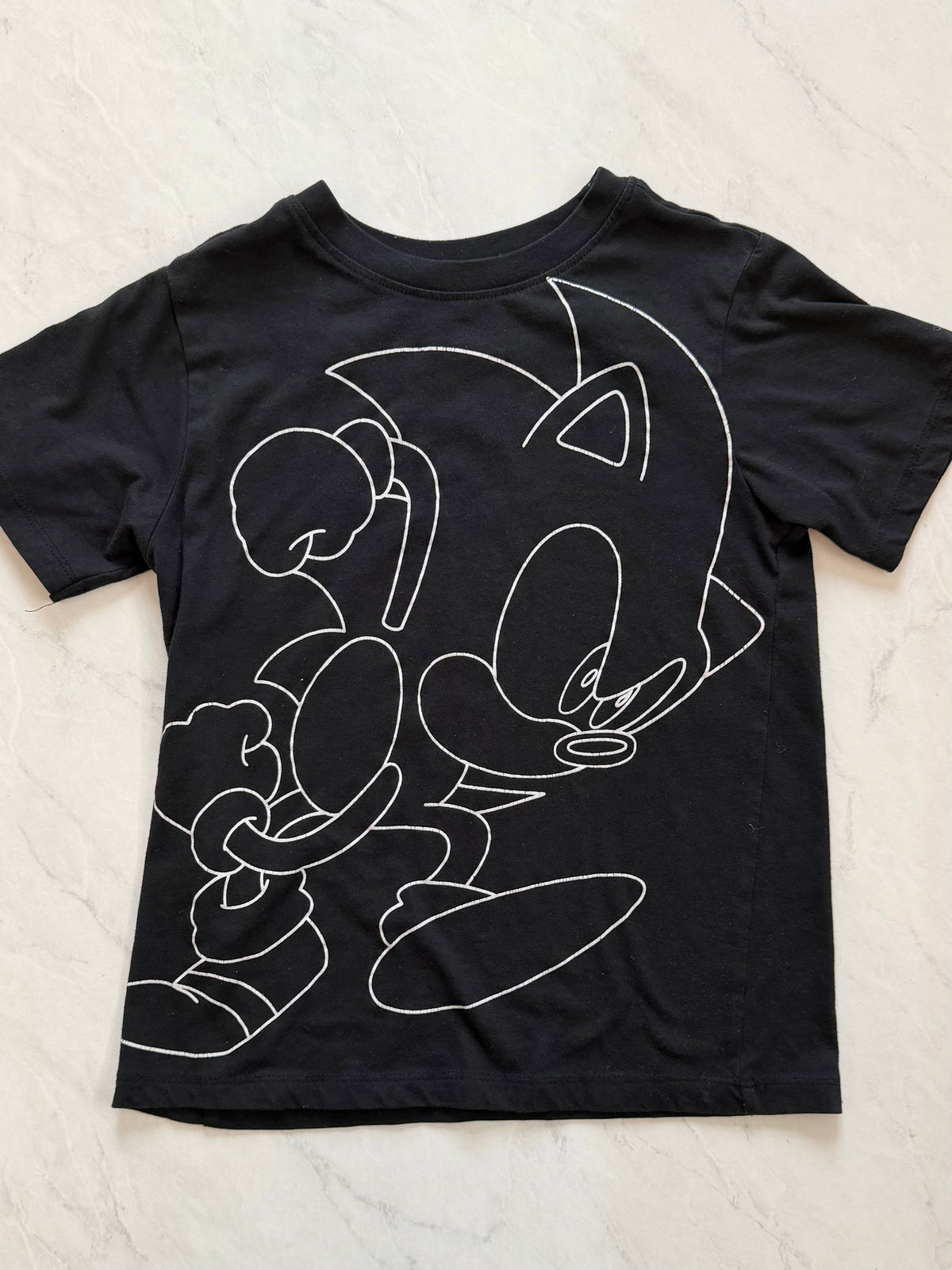 T-shirt - Sonic - 4-5 ans (dessin craqué)