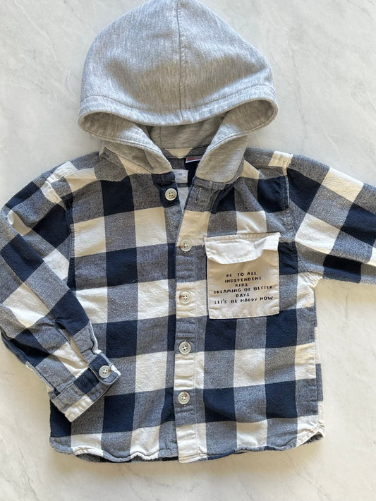 Chemise à capuchon - Zara - 2-3 ans