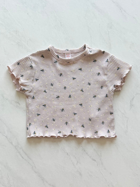 *Imparfait* T-shirt crop côtelé - Joe Fresh - 2 ans