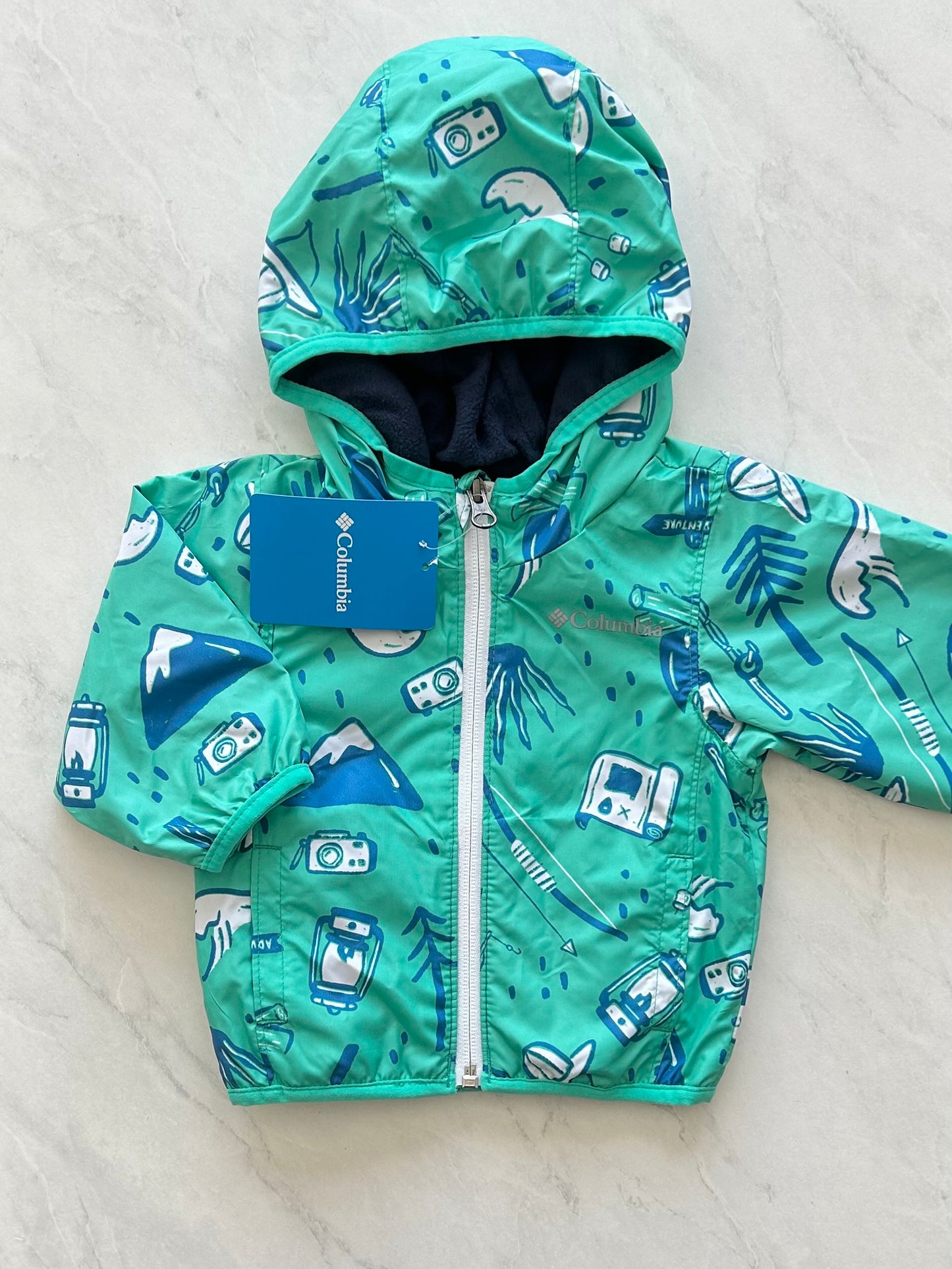 NEUF Manteau mi saison doublé en polar - Columbia - 3-6 mois