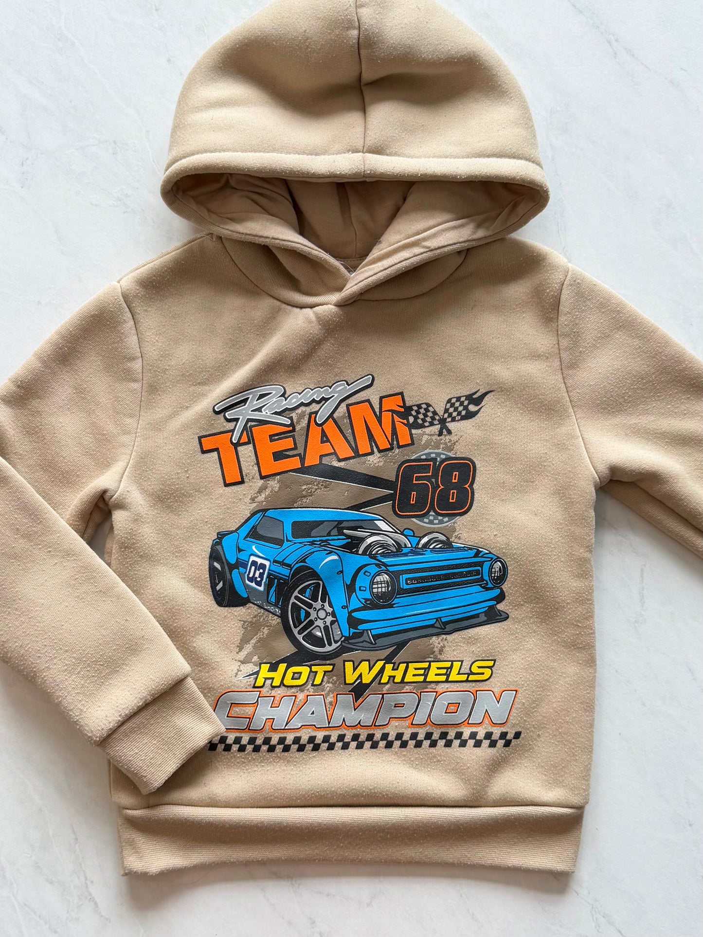 Coton ouaté - Hot Wheels - 6 ans (légèrement mousseux)