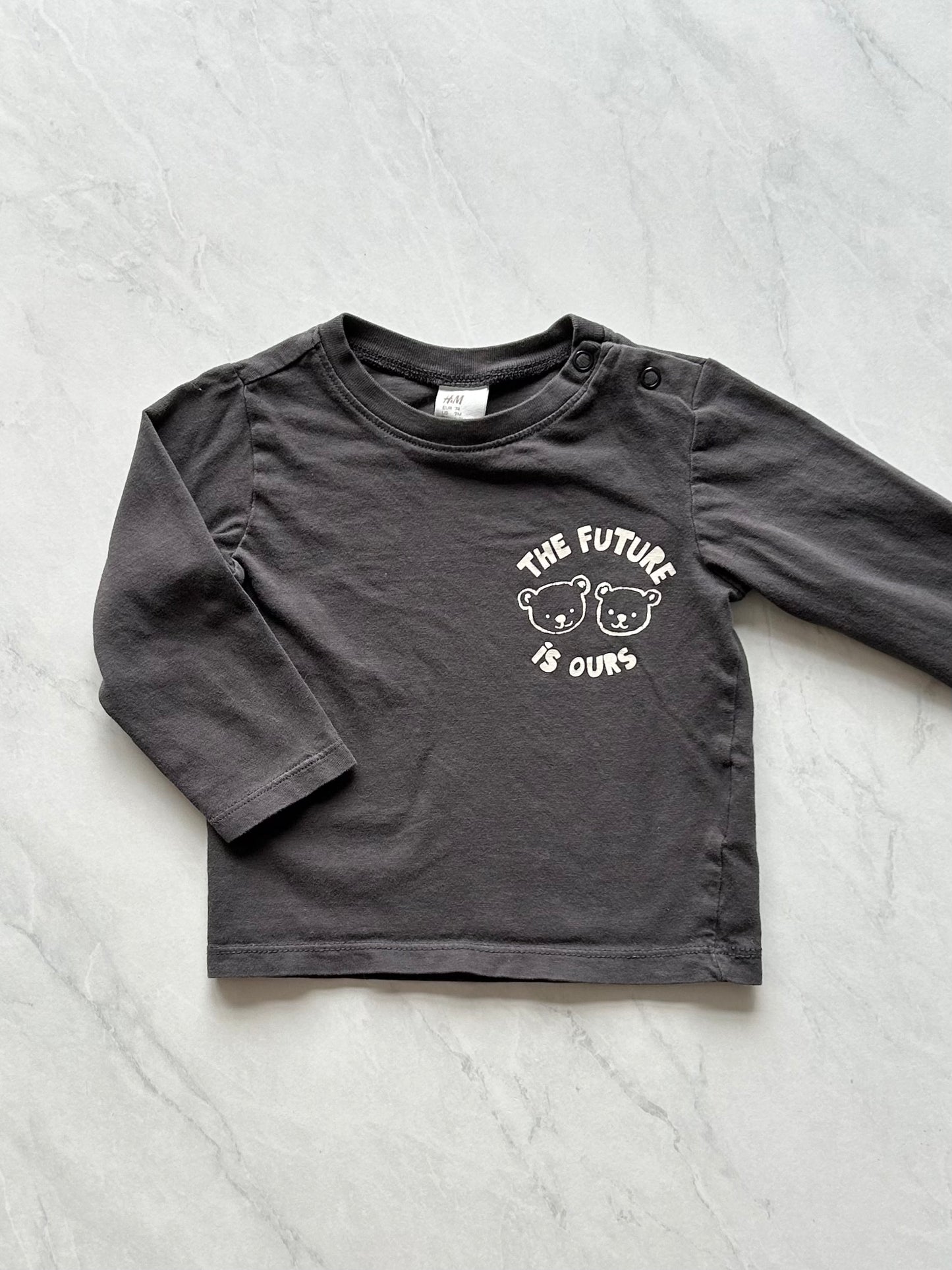 Chandail manches longues - H&M - 6-9 mois