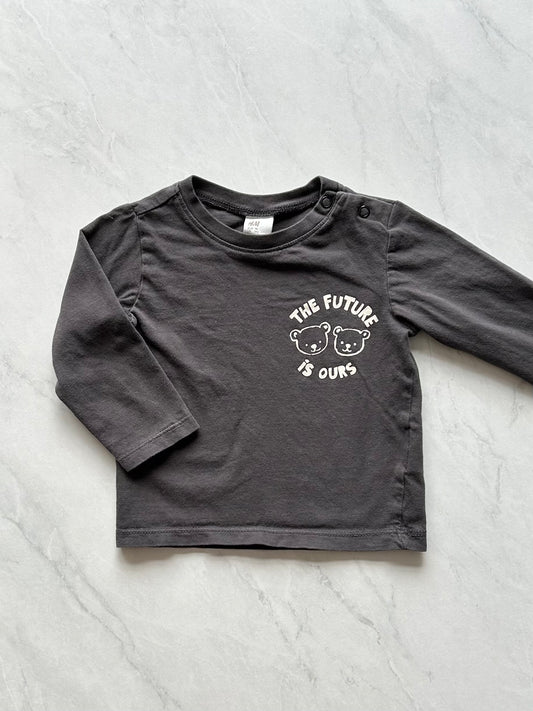 Chandail manches longues - H&M - 6-9 mois