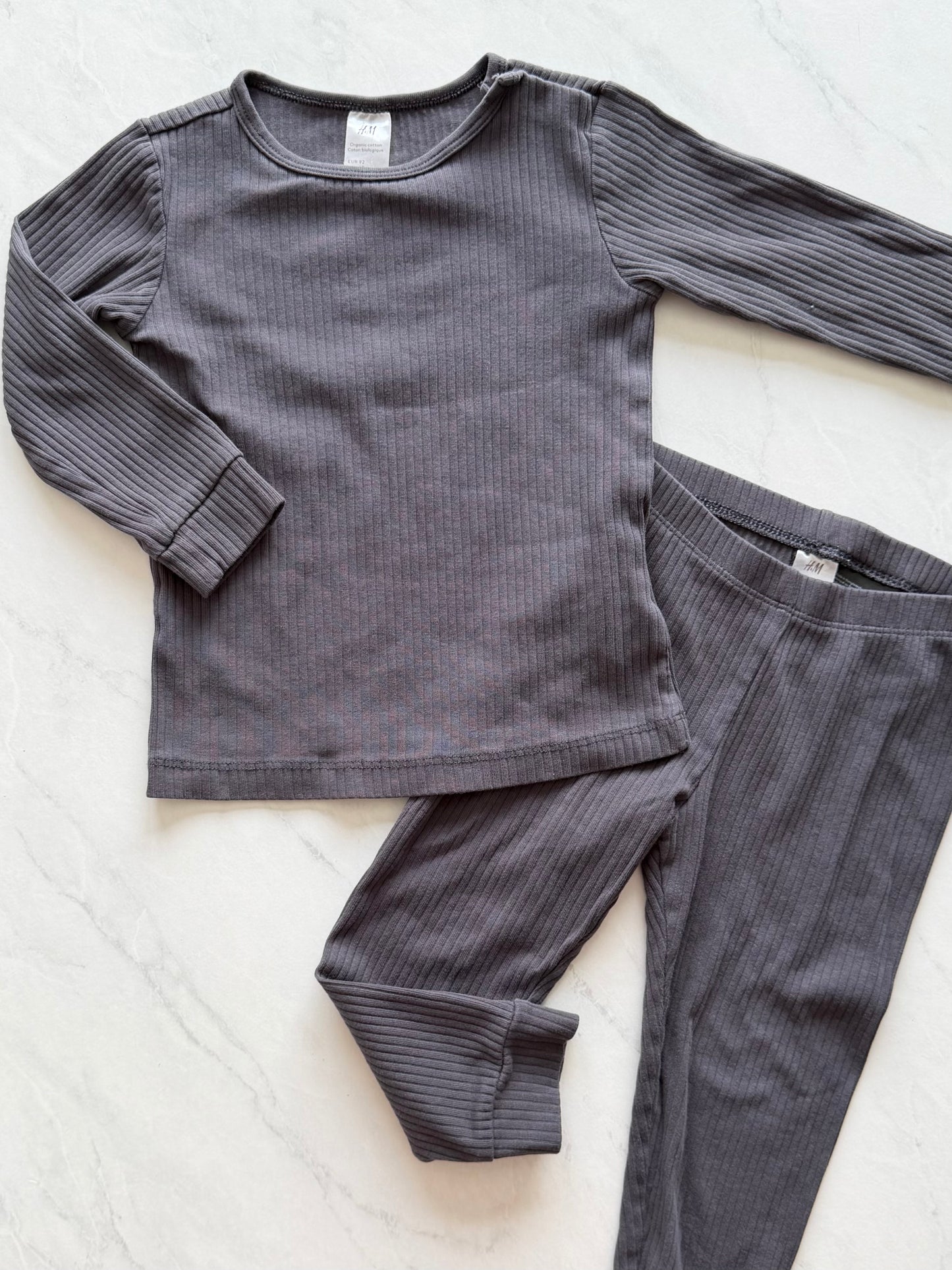 Ensemble 2 pièces côtelé - H&M - 18-24 mois