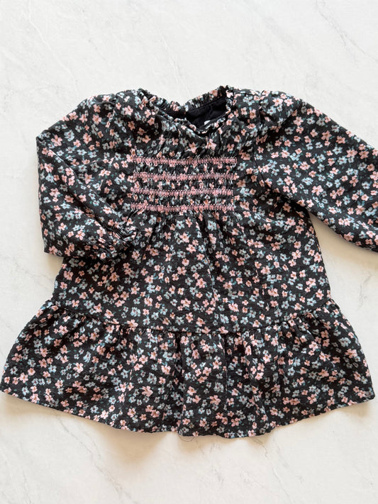 Robe manches longues - Zara - 9-12 mois