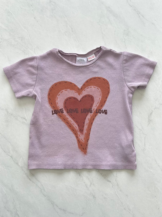 T-shirt côtelé - Zara - 4 ans