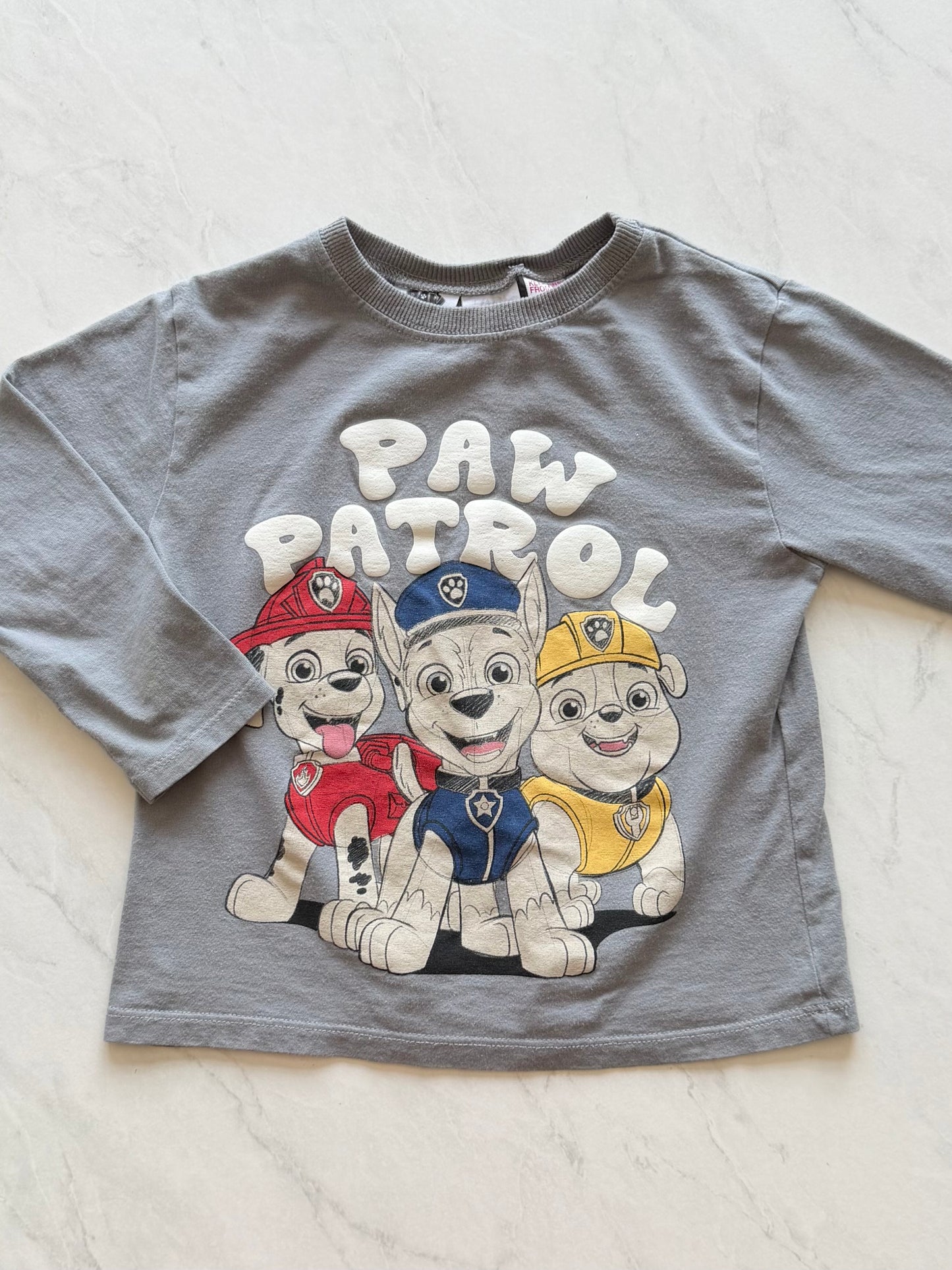 *Imparfait* Chandail manches longues - Zara X Pat Patrouille - 2-3 ans