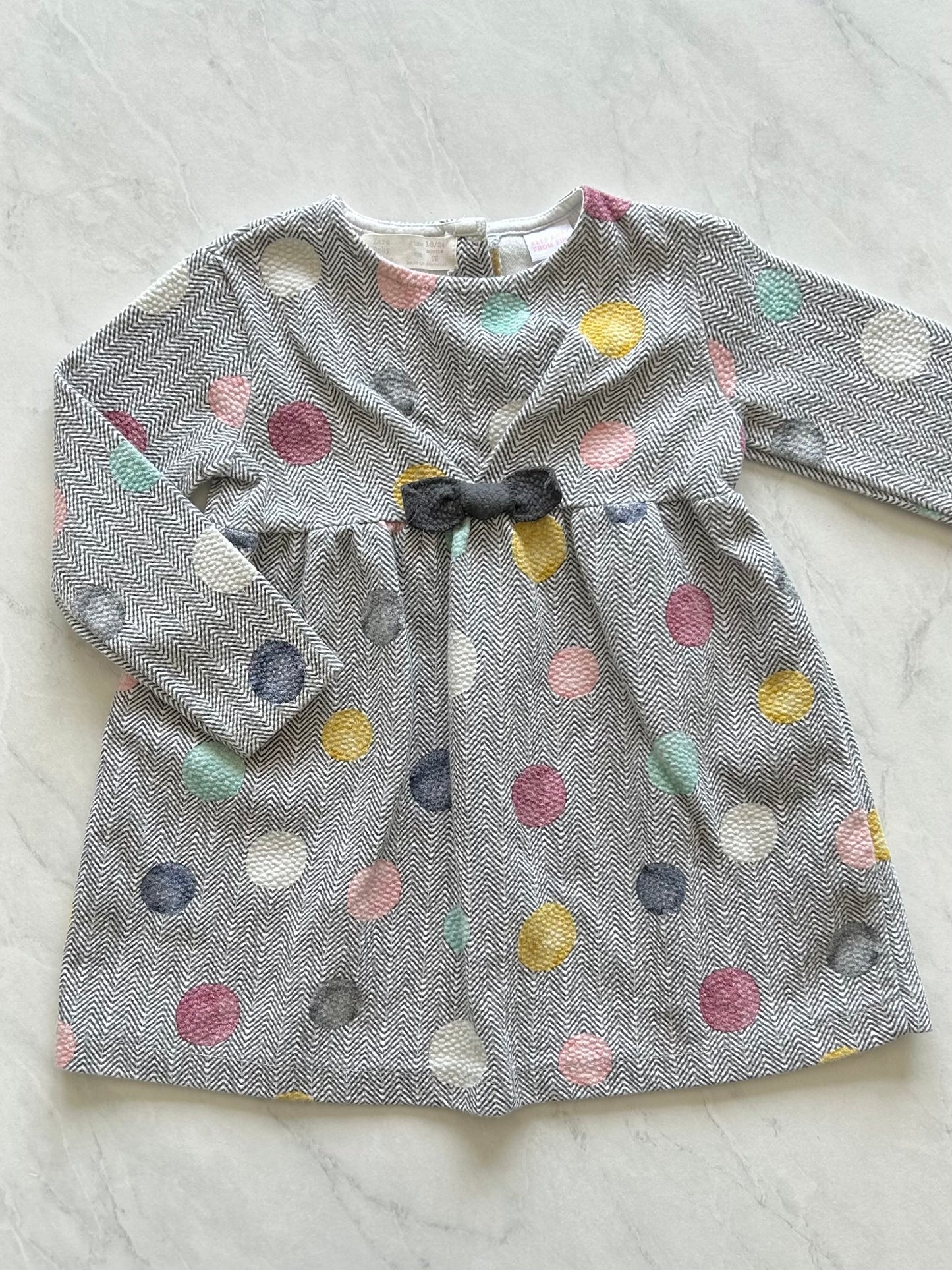 *Imparfait* Robe manches longues - Zara - 18-24 mois