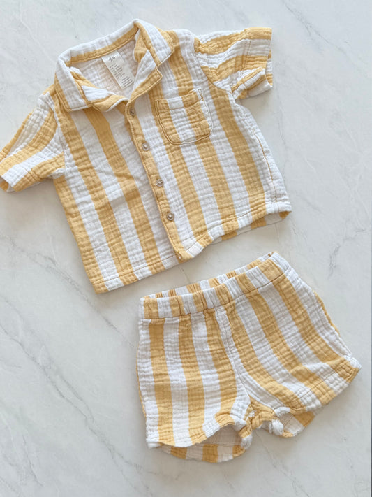 Ensemble 2 pièces en coton - H&M - 6-9 mois