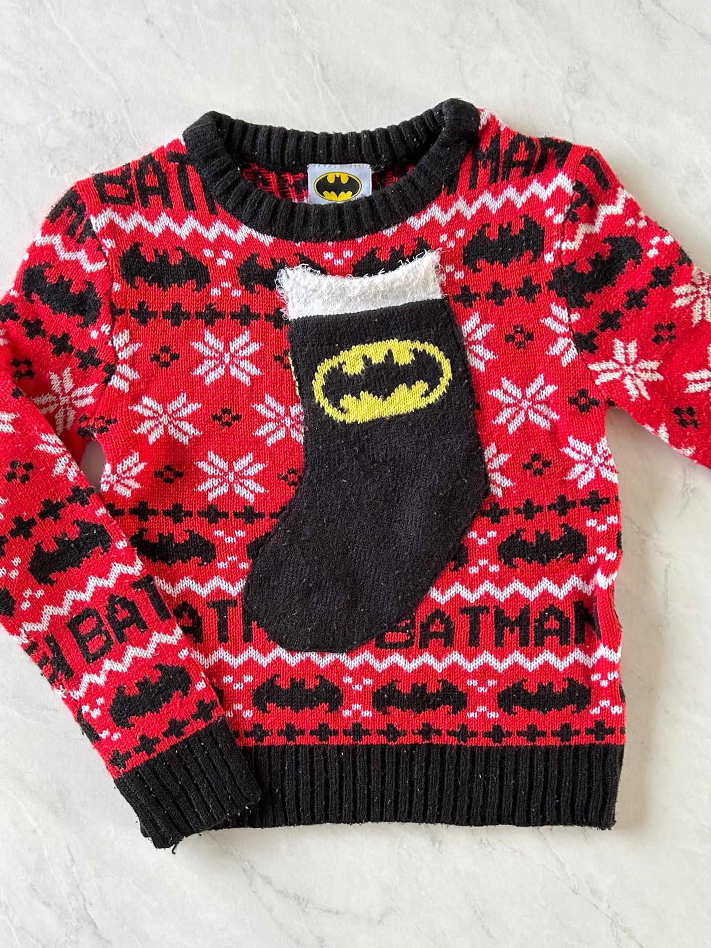 Pull en mailles - Batman - 6 ans